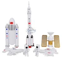 "Space Astronaut Cake Topper Set – 7 Pcs Decorative Figurines for Galaxy Theme Cakes & Parties"