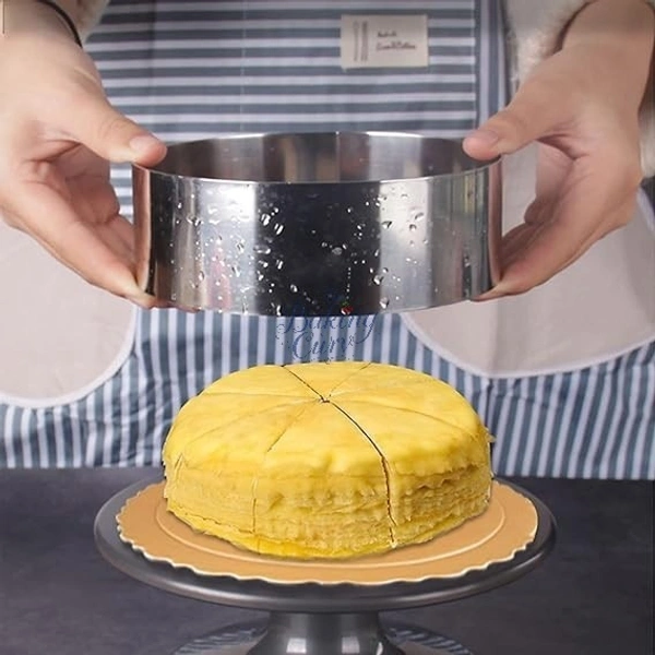 The Baking Curv 8x2 Inch Round Cake Ring – Stainless Steel Cheesecake and Dessert Mold