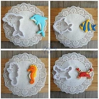 "Ocean Animal Cookie Cutter Set – 8 Pcs Sea Life Shapes for Baking, Fondant & Crafts"