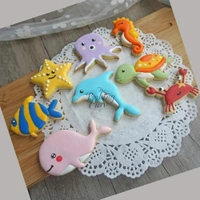 "Ocean Animal Cookie Cutter Set – 8 Pcs Sea Life Shapes for Baking, Fondant & Crafts"