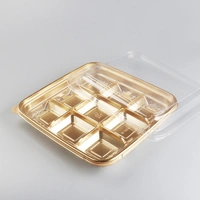 The Baking Curv 9 Cavity Golden Box | For Brownie , Ladoo , Cake (Pack of 10)