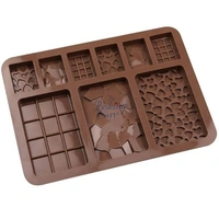 The Baking Curv 9-Cavity Silicone Chocolate Bar Mould – Non-Stick & Flexible Tray for Homemade Candy & Desserts