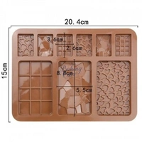 The Baking Curv 9-Cavity Silicone Chocolate Bar Mould – Non-Stick & Flexible Tray for Homemade Candy & Desserts