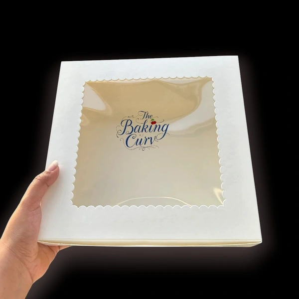 The Baking Curv 9 Pcs Brownie Box – Elegant & Sturdy Box for Brownies, Bar Cakes, and Fudge Squares - Pack of 5