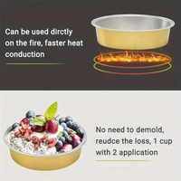 Beta Round Foil Bake & Serve with Lid – Oven-Safe, Disposable, With Dome Lid | The Baking Curv - Black, Pack Of 10