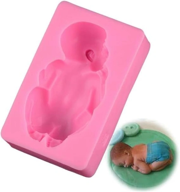 The Baking Curv Big Silicone Sleeping Baby Mold – Fondant & Chocolate Mould for Cake Decorating