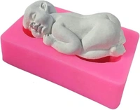The Baking Curv Big Silicone Sleeping Baby Mold – Fondant & Chocolate Mould for Cake Decorating