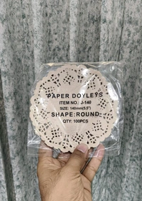 The Baking Curv Paper Doilies | Round Placemats | Decorative Accessories | Disposable Paper Mats Silver Round (Pack of 100) - 5.5 Inch