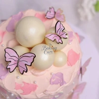 The Baking Curv Pastel Pink Butterfly Cake Toppers – Pack of 10 Elegant Decorative Butterflies| Cake Decoration