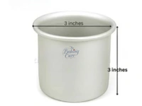 The Baking Curv 3 x 3 Inch Height Premium Silver Aluminum Round Cake Tin  – Professional-Grade Bakeware for Perfect Cakes, Cheesecakes, Brownies, Muffins, Pies, Tarts, Gourmet Desserts & More