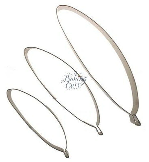 "Feather Fondant Cutter Set – 3 Pcs Cake Decorating Molds for Feather Designs & Sugar Craft"