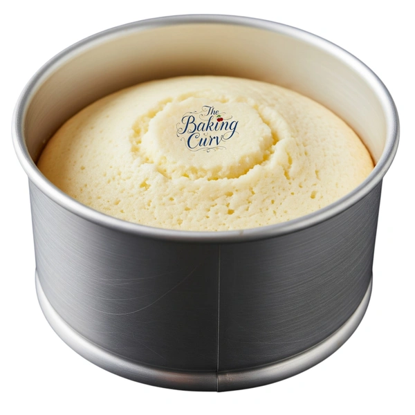 The Baking Curv 5 x 4 Inch Height Premium Silver Aluminum Round Cake Tin  – Professional-Grade Bakeware for Perfect Cakes, Cheesecakes, Brownies, Muffins, Pies, Tarts, Gourmet Desserts & More