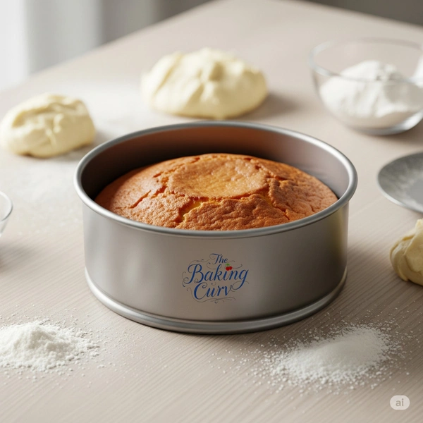 The Baking Curv 6 x 2 Inch Height Premium Silver Aluminum Round Cake Tin  – Professional-Grade Bakeware for Perfect Cakes, Cheesecakes, Brownies, Muffins, Pies, Tarts, Gourmet Desserts & More