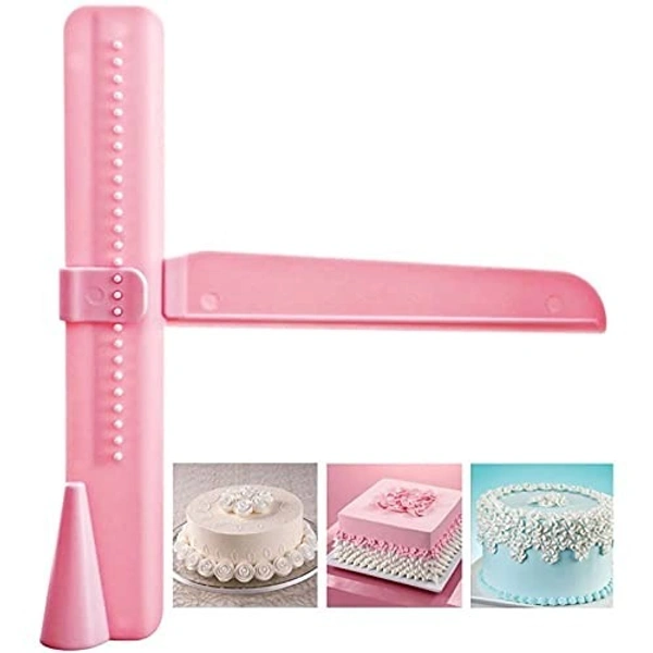 The Baking Curv Plastic Cake Scraper & Smoother – Cake Leveler Tool for Sharp Edges & Smooth Finishing