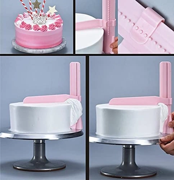 The Baking Curv Plastic Cake Scraper & Smoother – Cake Leveler Tool for Sharp Edges & Smooth Finishing