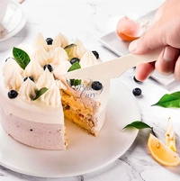 The Baking Curv 160mm Wooden Knife – Disposable, Eco-Friendly Cutlery for Parties & Events - Pack of 50