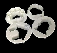 "Dog House Paw Shape Cookie Cutter – Cute Paw & House Design for Baking & Fondant"