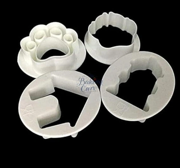 "Dog House Paw Shape Cookie Cutter – Cute Paw & House Design for Baking & Fondant"