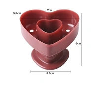 The Baking Curv Heart Donut Shape Cutter – Plastic Mould for Donuts, Cookies & Fondant Decoration
