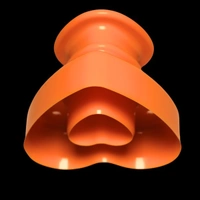 The Baking Curv Heart Donut Shape Cutter – Plastic Mould for Donuts, Cookies & Fondant Decoration