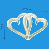 The Baking Curv Entwined Heart Fondant Cutter – Plastic Embosser & Mould for Cake Decorating