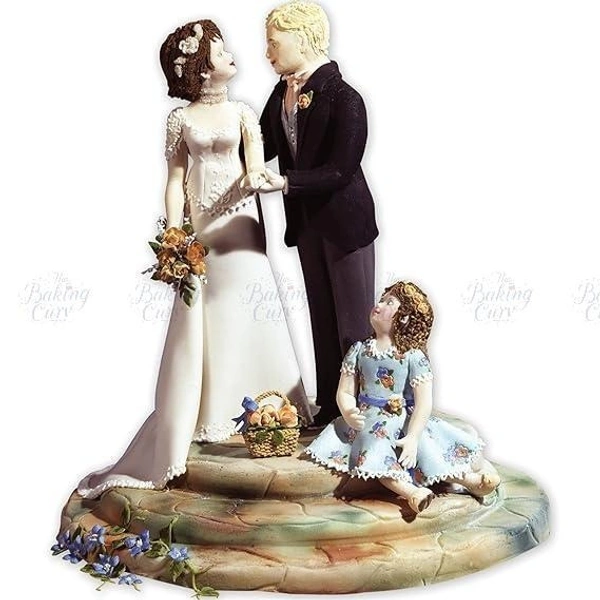 The Baking Curv Family of Four People Molds, for Cake Decorating