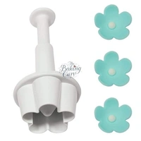 "Flower Blossom Plunger Cutter Set – Pack of 4 Floral Fondant & Cookie Cutters"