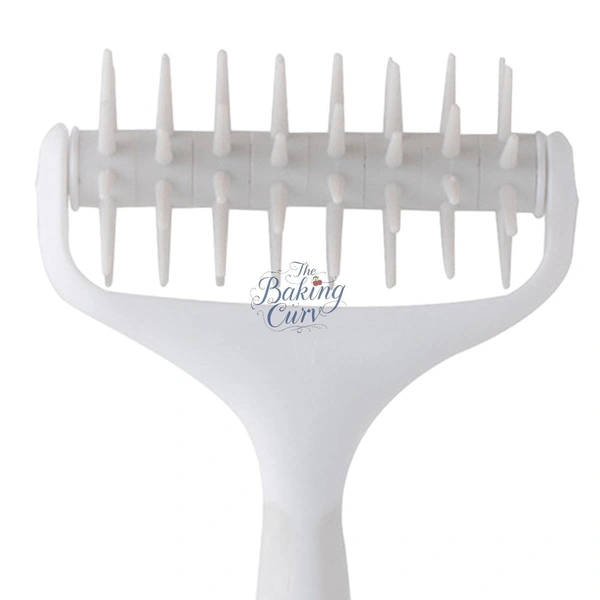 The Baking Curv Pizza Dough Docker – Heavy-Duty Tool for Preventing Bubbles in Pizza, Pie & Pastry Crusts