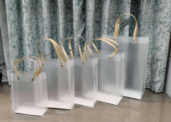 The Baking Curv Frosted Hamper Bag| Opaque Hamper Bag Vertical Size 25x35x11cm (XXL) - XXL, Pack Of 10