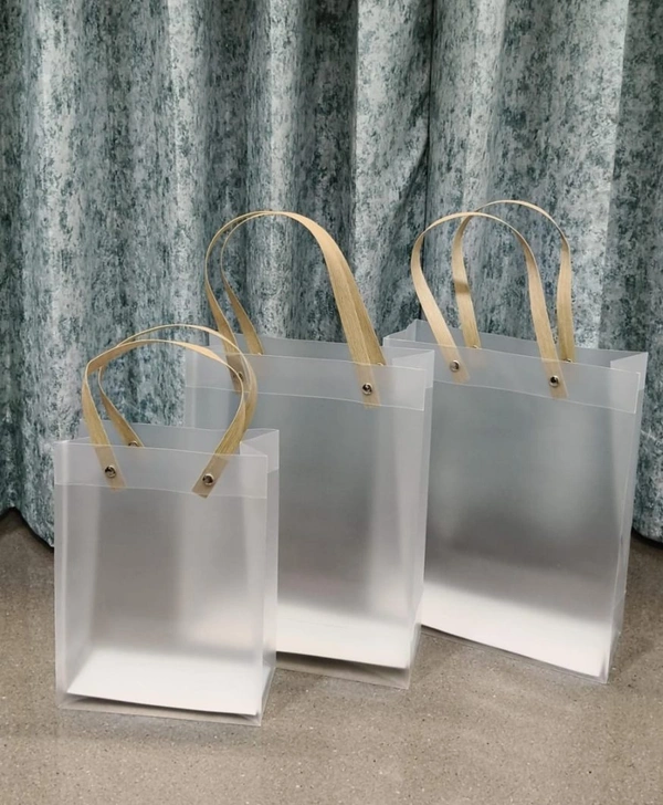 The Baking Curv Frosted Hamper Bag| Opaque Hamper Bag Vertical Size 25x35x11cm (XXL) - XXL, Pack Of 10