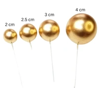 Faux Ball Golden – Decorative Balls for Cakes, Crafts & Festive Decor