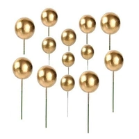 Faux Ball Golden – Decorative Balls for Cakes, Crafts & Festive Decor