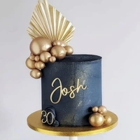 Faux Ball Golden – Decorative Balls for Cakes, Crafts & Festive Decor