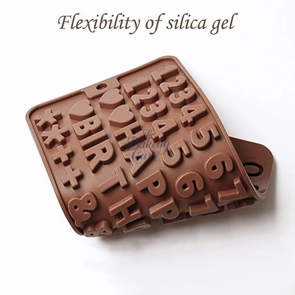 The Baking Curv Happy Birthday & Full Number Silicone Mould – Non-Stick Tray for Chocolate, Fondant, Jelly & Cake Decoration