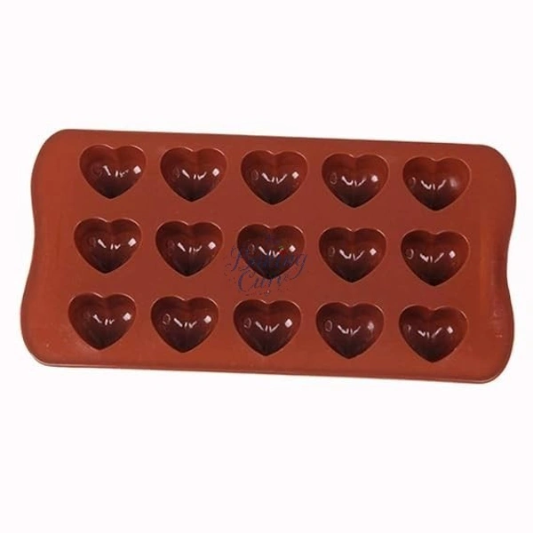 The Baking Curv Heart Dot Shape Silicone Chocolate Mould – Non-Stick Tray for Mini Candies, Garnish & Dessert Decoration