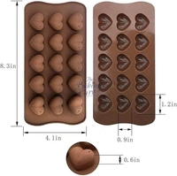 The Baking Curv Heart Dot Shape Silicone Chocolate Mould – Non-Stick Tray for Mini Candies, Garnish & Dessert Decoration