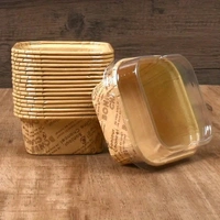 Direct Brownie Baking Cup with Lid – Oven-Safe, Greaseproof, Disposable | The Baking Curv - Pack Of 25