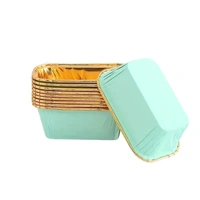 Direct Baking Mini Plumpy Loaf Mould Metalic -100gms (10 Pcs Packet)