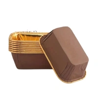 Direct Baking Mini Plumpy Loaf Mould Metalic -100gms (10 Pcs Packet)