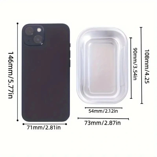  Rectangular 2x3" Foil Bake and Serve Containers with Lids for Cupcakes - Pack Of 25