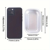  Rectangular 2x3" Foil Bake and Serve Containers with Lids for Cupcakes - Pack Of 50