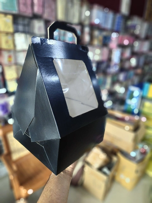 The Baking Curv 10 Inch Triangle Tall Cake Box – Elegant & Sturdy Box for Unique Cake Shapes and Slices