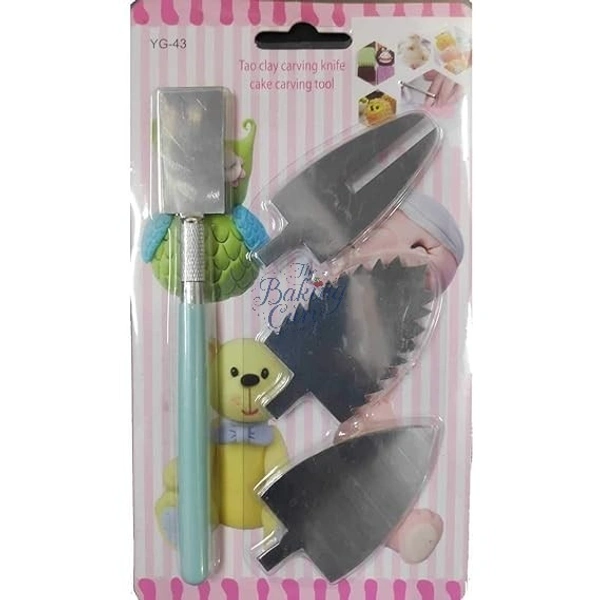 The Baking Curv: Icing Palette Knife & Vegetable Carving Tool Set - Pro Cake Decorating Knives