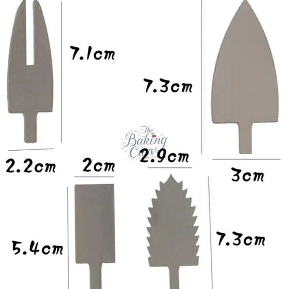 The Baking Curv: Icing Palette Knife & Vegetable Carving Tool Set - Pro Cake Decorating Knives