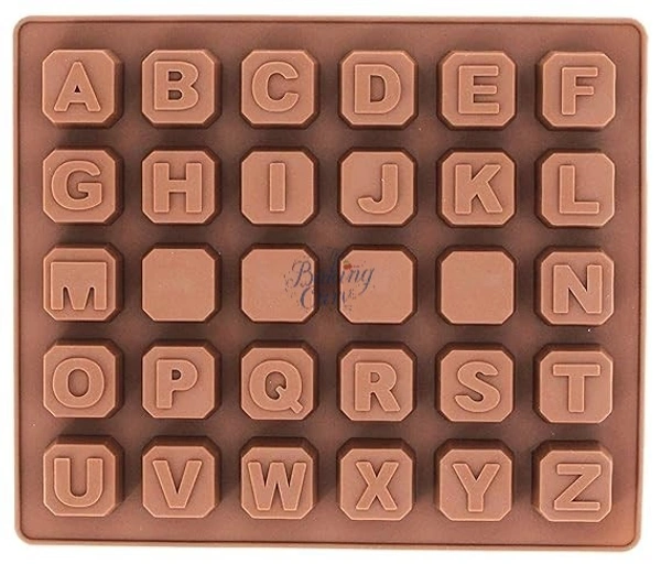 The Baking Curv Jumbo Alphabet Silicone Chocolate Mould – Large Non-Stick Tray for A–Z Letters, Cake Toppers & Edible Crafts