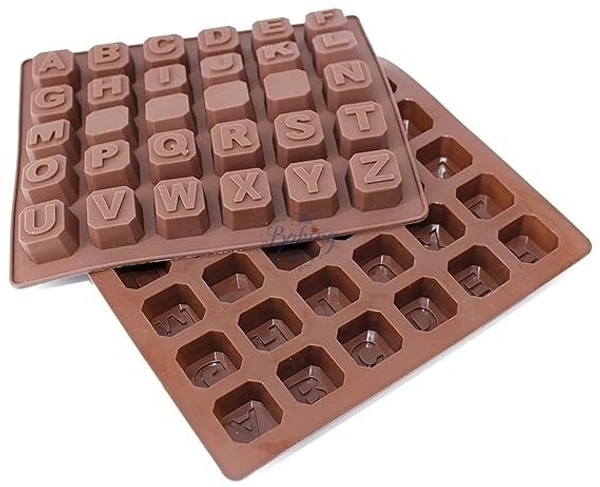 The Baking Curv Jumbo Alphabet Silicone Chocolate Mould – Large Non-Stick Tray for A–Z Letters, Cake Toppers & Edible Crafts
