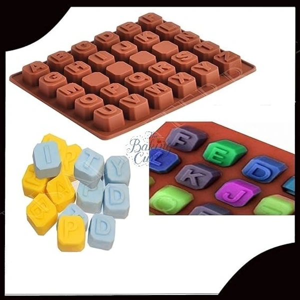 The Baking Curv Jumbo Alphabet Silicone Chocolate Mould – Large Non-Stick Tray for A–Z Letters, Cake Toppers & Edible Crafts