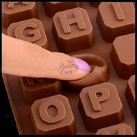 The Baking Curv Jumbo Alphabet Silicone Chocolate Mould – Large Non-Stick Tray for A–Z Letters, Cake Toppers & Edible Crafts