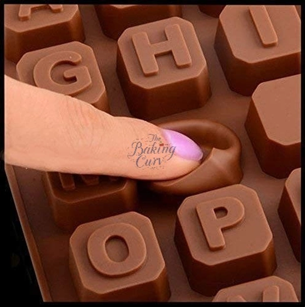 The Baking Curv Jumbo Alphabet Silicone Chocolate Mould – Large Non-Stick Tray for A–Z Letters, Cake Toppers & Edible Crafts