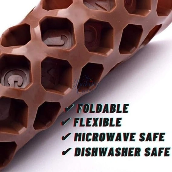 The Baking Curv Jumbo Alphabet Silicone Chocolate Mould – Large Non-Stick Tray for A–Z Letters, Cake Toppers & Edible Crafts